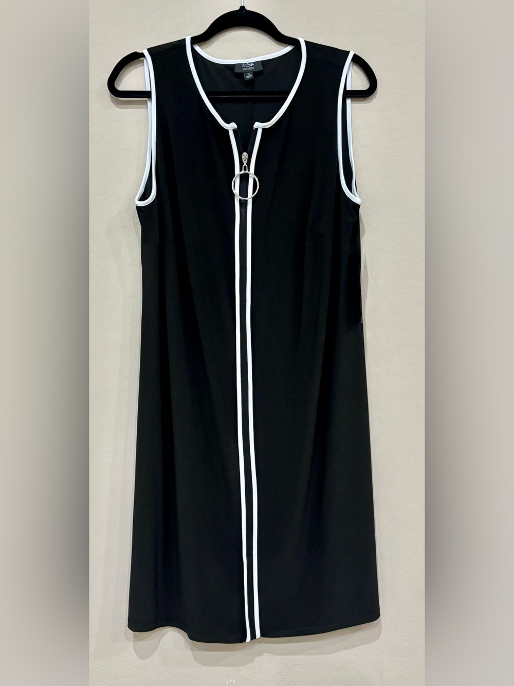 MSK Women’s Piped Quarter-Zip Dress. 1X. NWT